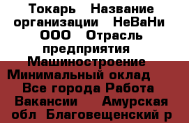 Токарь › Название организации ­ НеВаНи, ООО › Отрасль предприятия ­ Машиностроение › Минимальный оклад ­ 1 - Все города Работа » Вакансии   . Амурская обл.,Благовещенский р-н